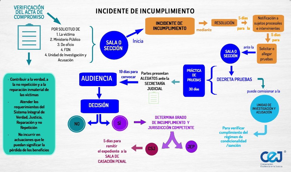 Incidente de Verificaci?n de Cumplimiento seg?n Ley 1922 de 2018